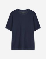 T-Shirt - Strick - dunkelblau