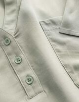 Bluse - Viskose - gr&uuml;n