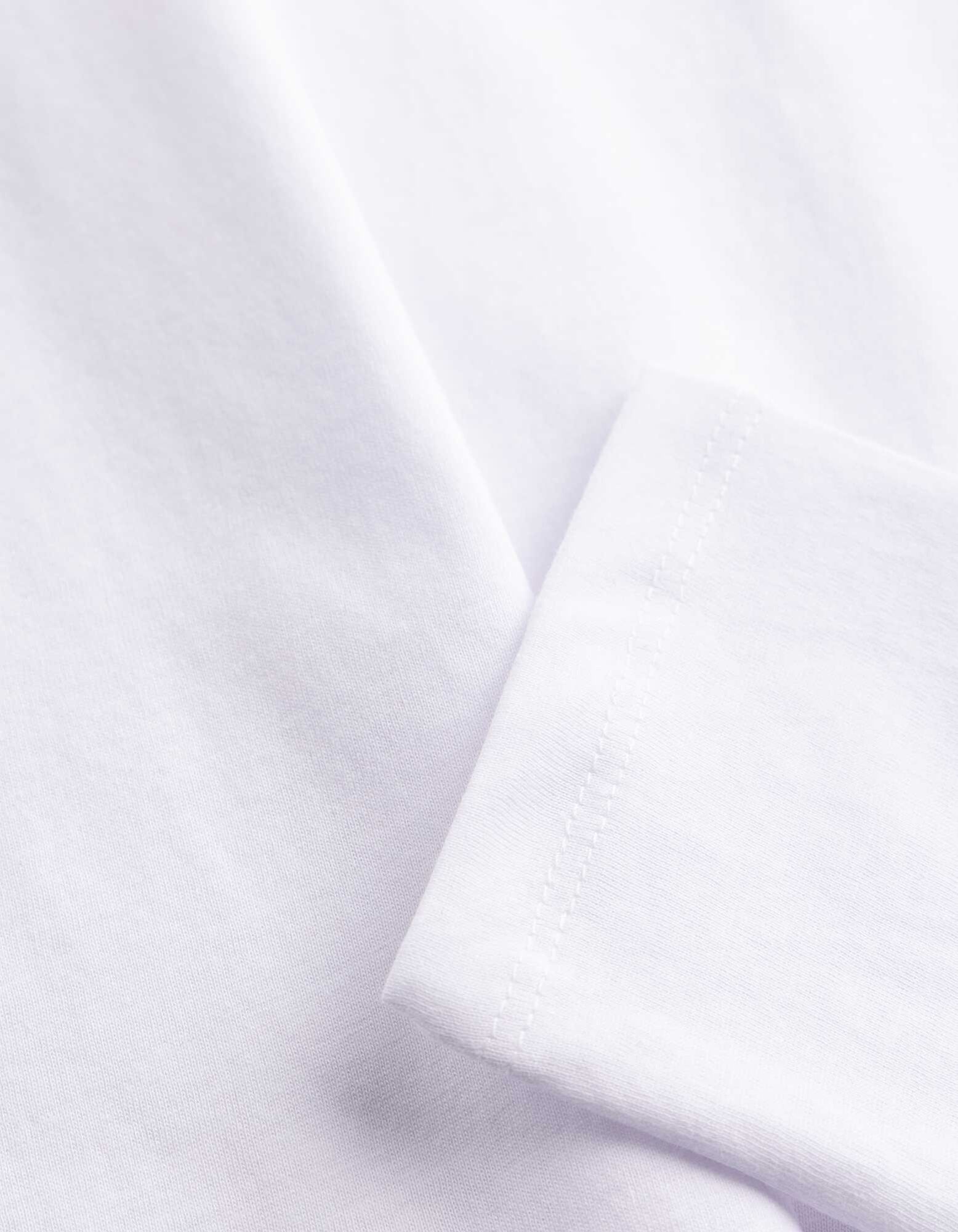 T-shirt &agrave; manches longues - Basique - blanc