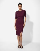 Kleid - Viskose-Mix - dunkellila