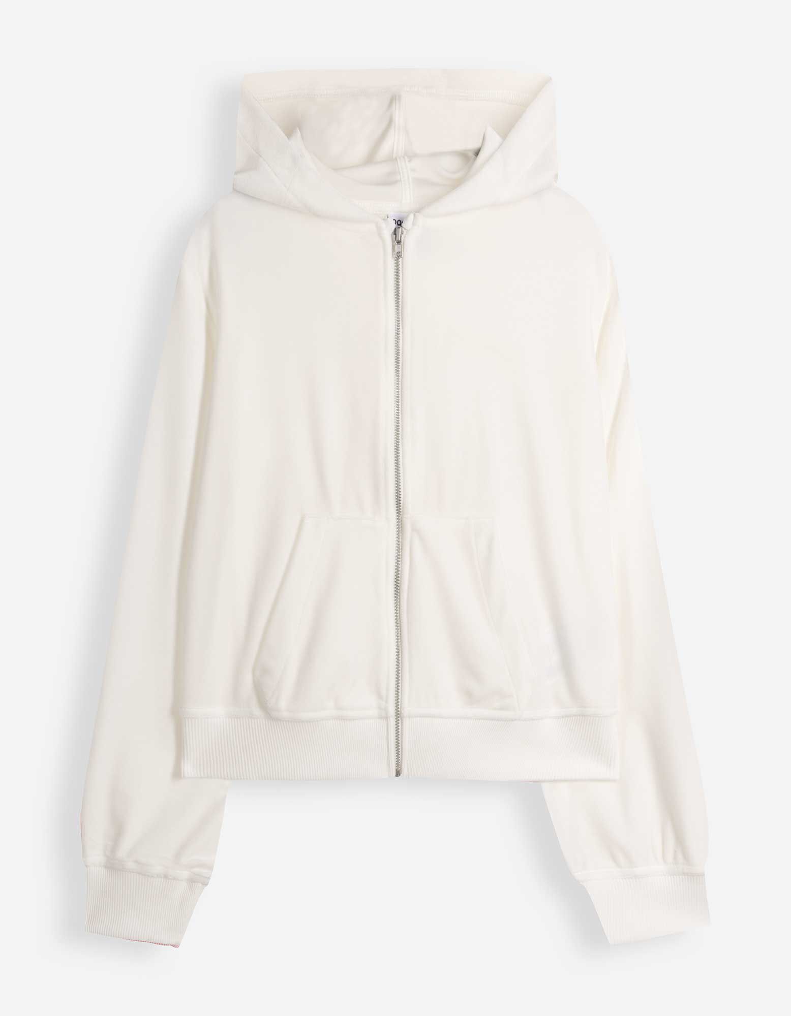 Sweatvest - Fluweel - Off-White
