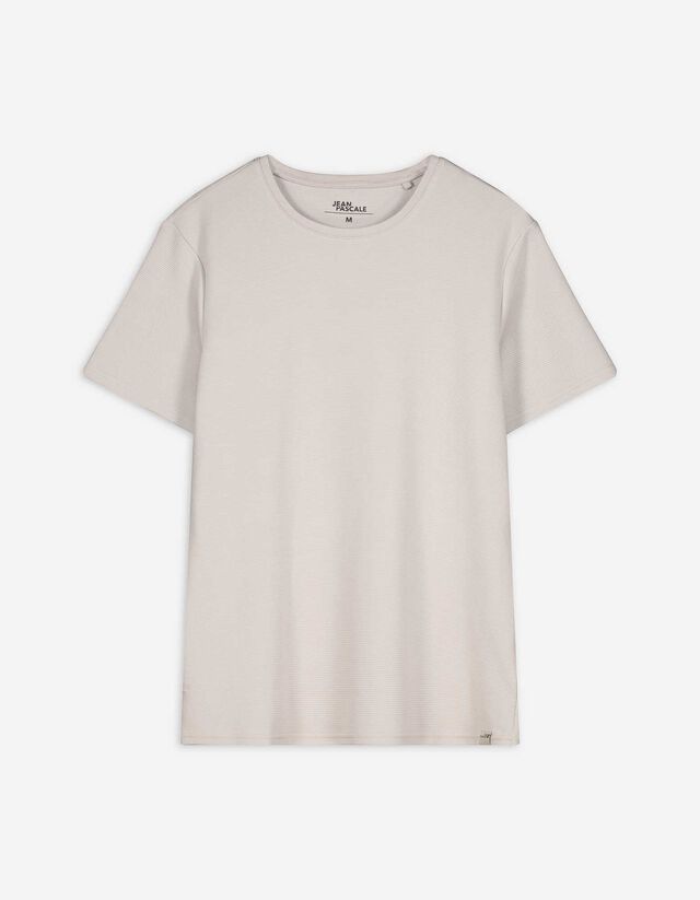 T-Shirt - einfarbig - beige