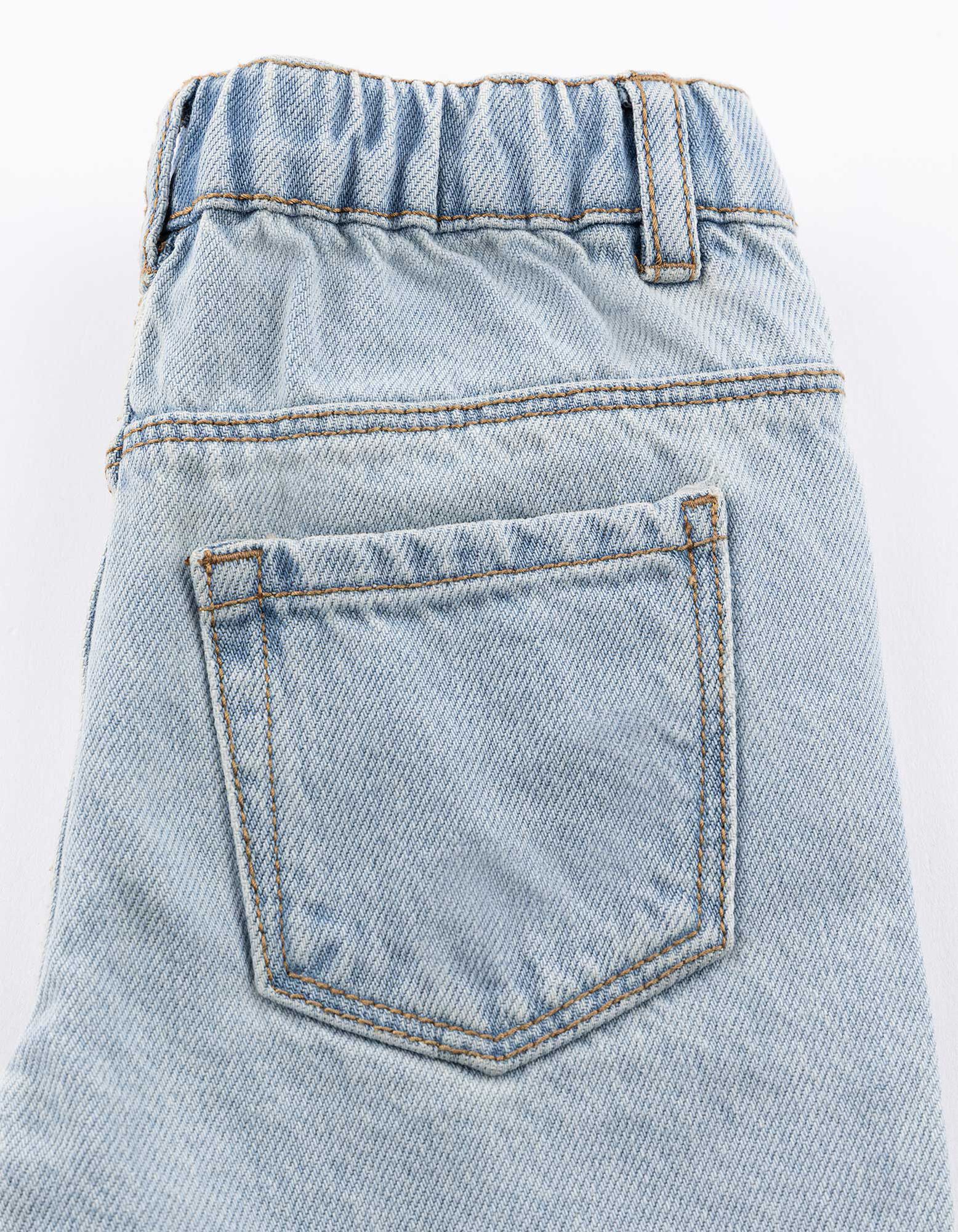 Jeans hlače - Kroj Wide Fit - svetlo modra