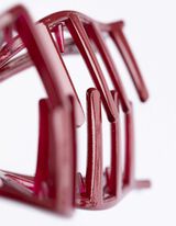 Juukseklamber - tumepunane