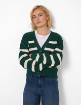 Strickjacke - Strick - Dunkelgr&uuml;n