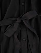 Blusa lunga - LENZING&trade; ECOVERO&trade; - nero