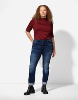 Shirt - Viskose-Mix - dunkelrot