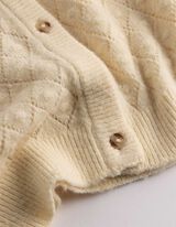 Cardigan - Knopfleiste - hellgelb