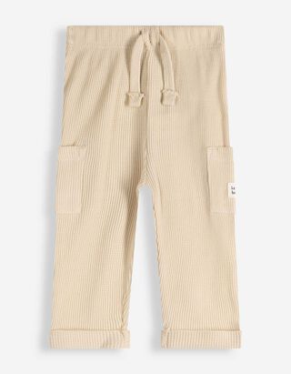 Jogger pants - Wafelstructuur - wit