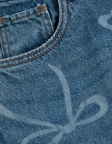 Jeans - Stampa laser - blu