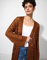 Kardiganas - Be užsegimo - sviesiai rudas