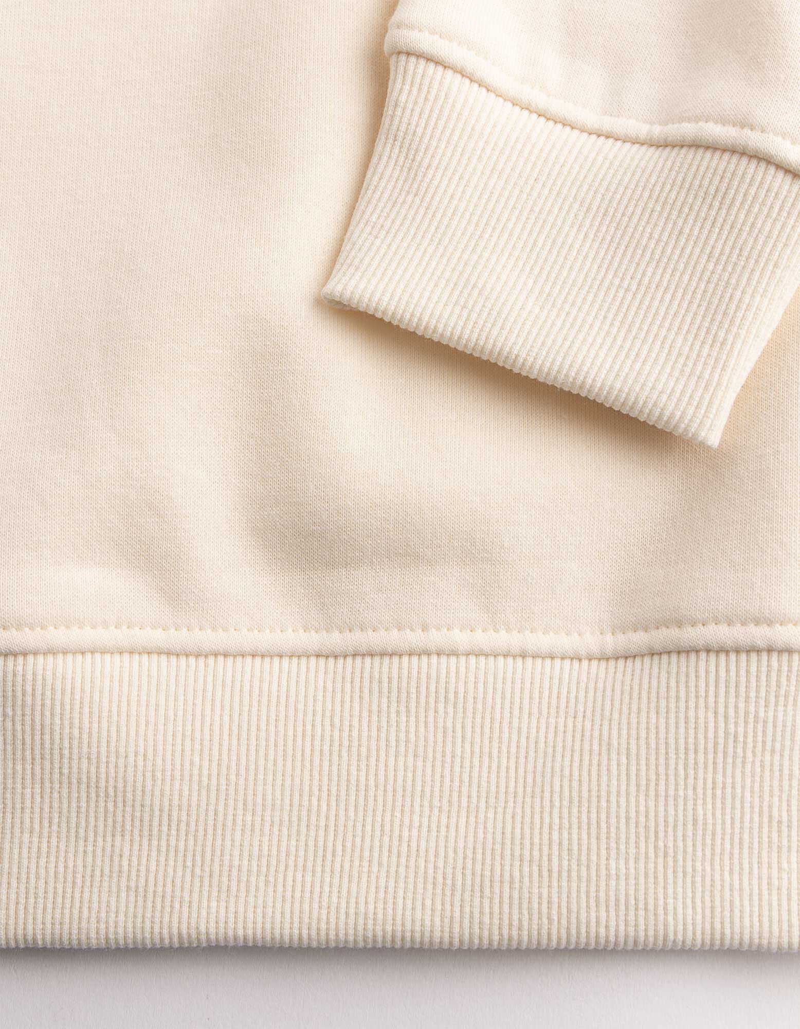 Sweatshirt - Schulterfrei - Hellgelb