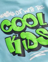 Sweatshirt - R&uuml;ckenprint - hellblau