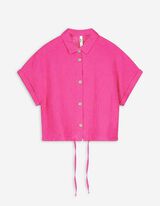 Overhemdblouse - Mousseline - pink