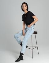 Bluza - Pertlanje - crno