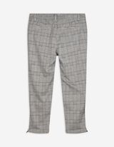 Chinohose - Glencheck - hellgrau