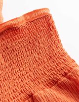 Top - Crinkle-Optik - Rot
