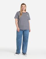 Marškinėliai - Siuvinėjimai - tamsiai melynas