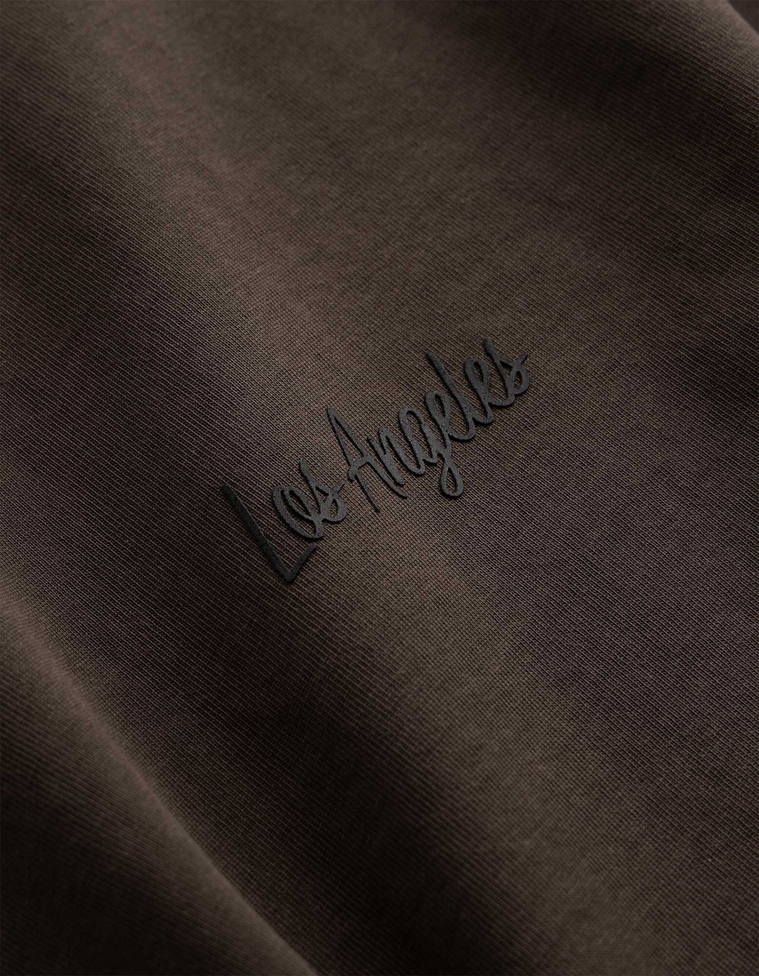 T-Shirt - Loose Fit - Dunkelbraun