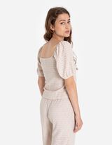 Palaidinė-mar&scaron;kiniai - Balioninės rankovės - baltas