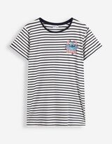 T-shirt - Lilo et Stitch - Bleu fonc&eacute;