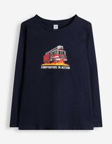 Longsleeve - Voorkantprint - Donkerblauw