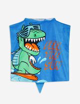 Accappatoio da bagno - Dinosauro - blu