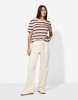 T-shirt - Strepen - roze