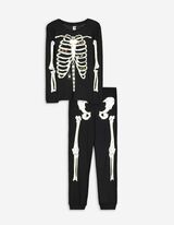 Pyjama Set aus Langarmshirt und Hose  - Leuchtet im Dunkeln