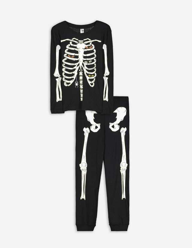 Pyjama Set aus Langarmshirt und Hose  - Leuchtet im Dunkeln