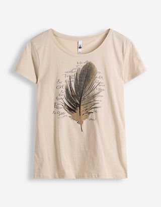 T-shirt - Imprim&eacute; - blanc