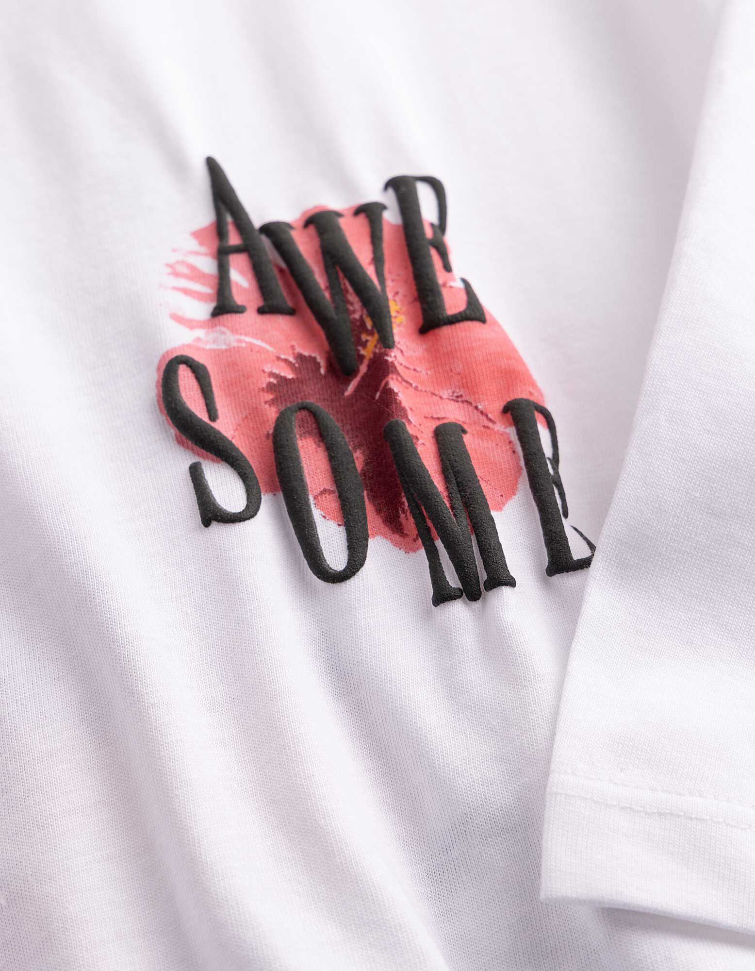 Tricou - Imprimare spate - Alb