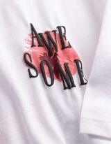 Tricou - Imprimare spate - Alb