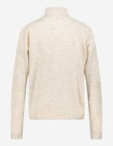 Pullover - Collo alla coreana - beige
