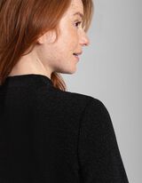 sukienka midi - dopasowany - czarny