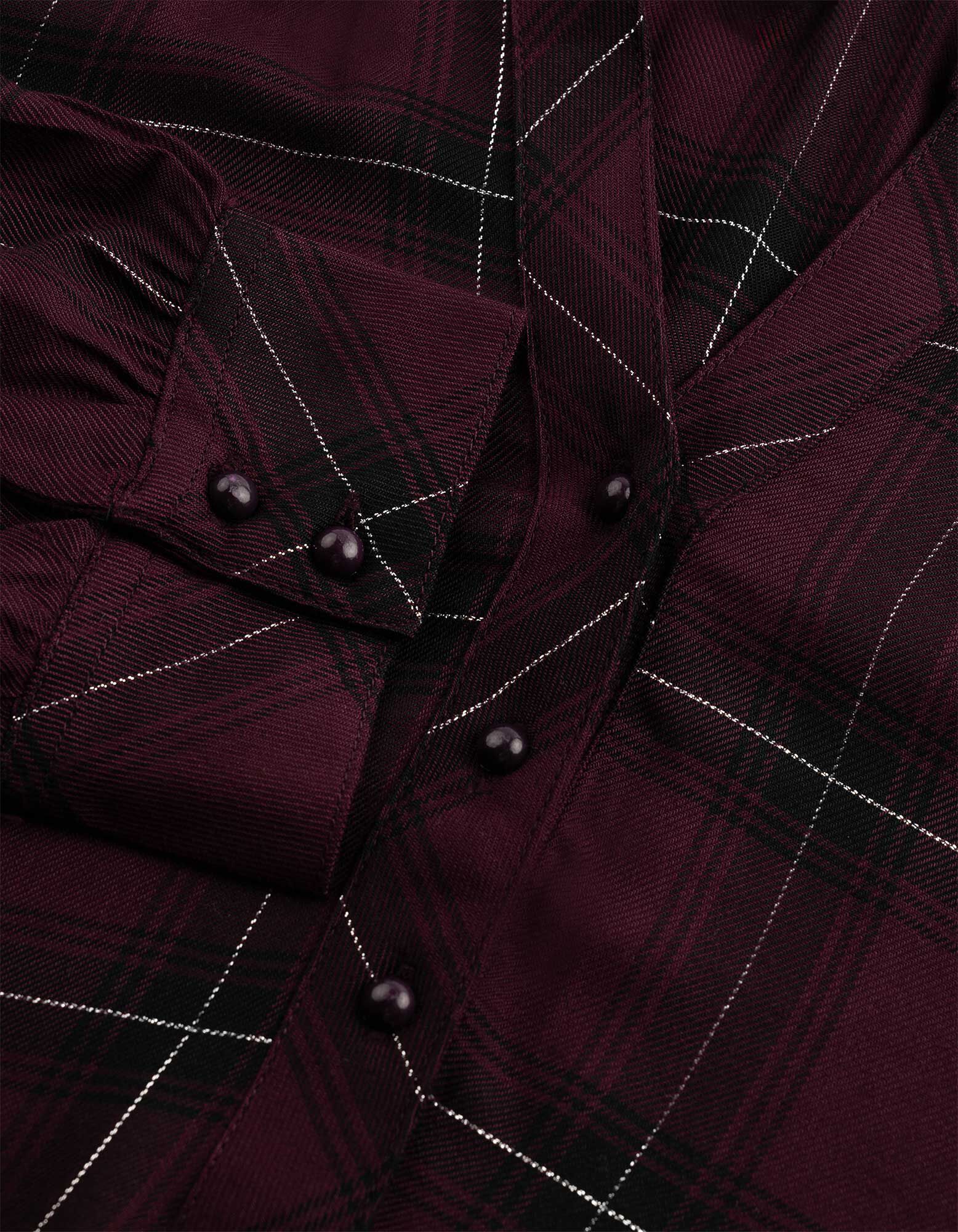 Bluse - Knopfleiste - Lila