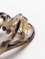 Hřeben na vlasy - Ve tvaru srdce - cerná