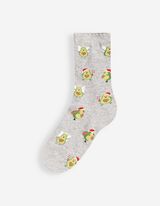 Socken - gemustert - Hellgrau