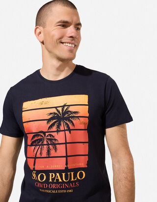 T-shirt - donkerblauw