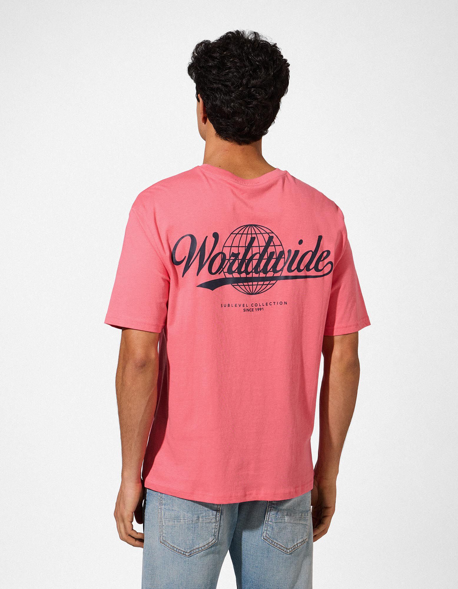 T-Shirt - R&uuml;ckenprint - rosa