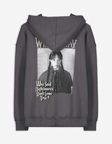 Mikina - Wednesday - tmavoseda