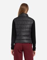 pikowana kamizelka - stójka - ciemny szary