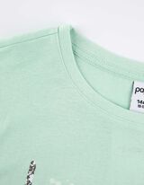 Marškinėliai - Su paveikslėliais - sviesiai zalias