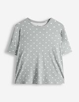 Pyjama Set aus Shirt und Hose - Viskose - t&uuml;rkis