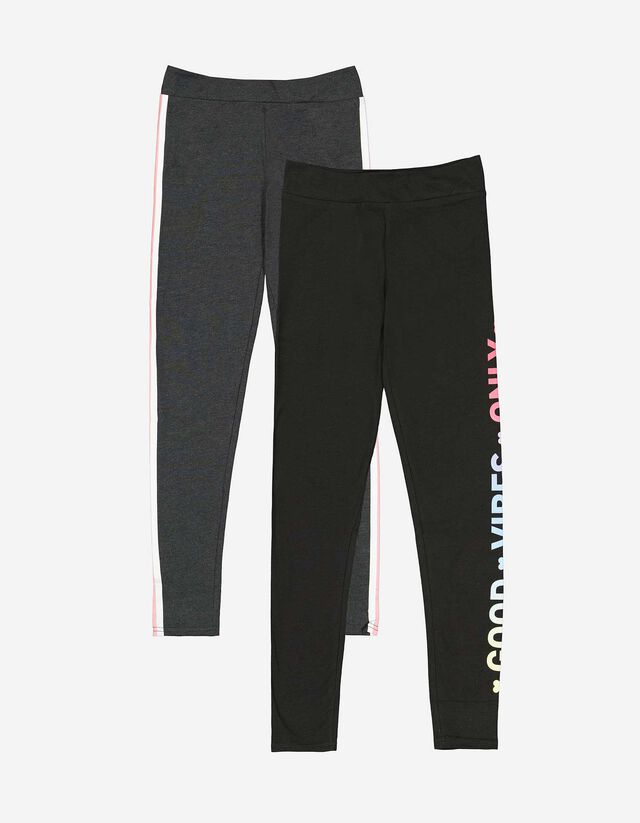 Mädchen Leggings - 2er-Pack