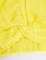 Bluza - Izgled na preklop - svetlo-zuta