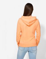 Veste molletonn&eacute;e - Capuche &agrave; cordon - Orange
