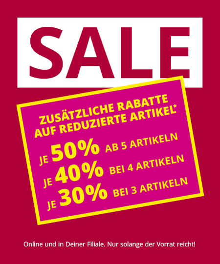 Takko Fashion - 3 reduzierte Artikel -30%, 4 reduzierte Artikel -40%, 5 reduzierte Artikel -50% Rabatt auf alles reduzierte DE SSV S3 TakkoFashion Home Slider mobile KW28