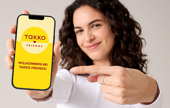Shoppingsspaß mit der Takko App