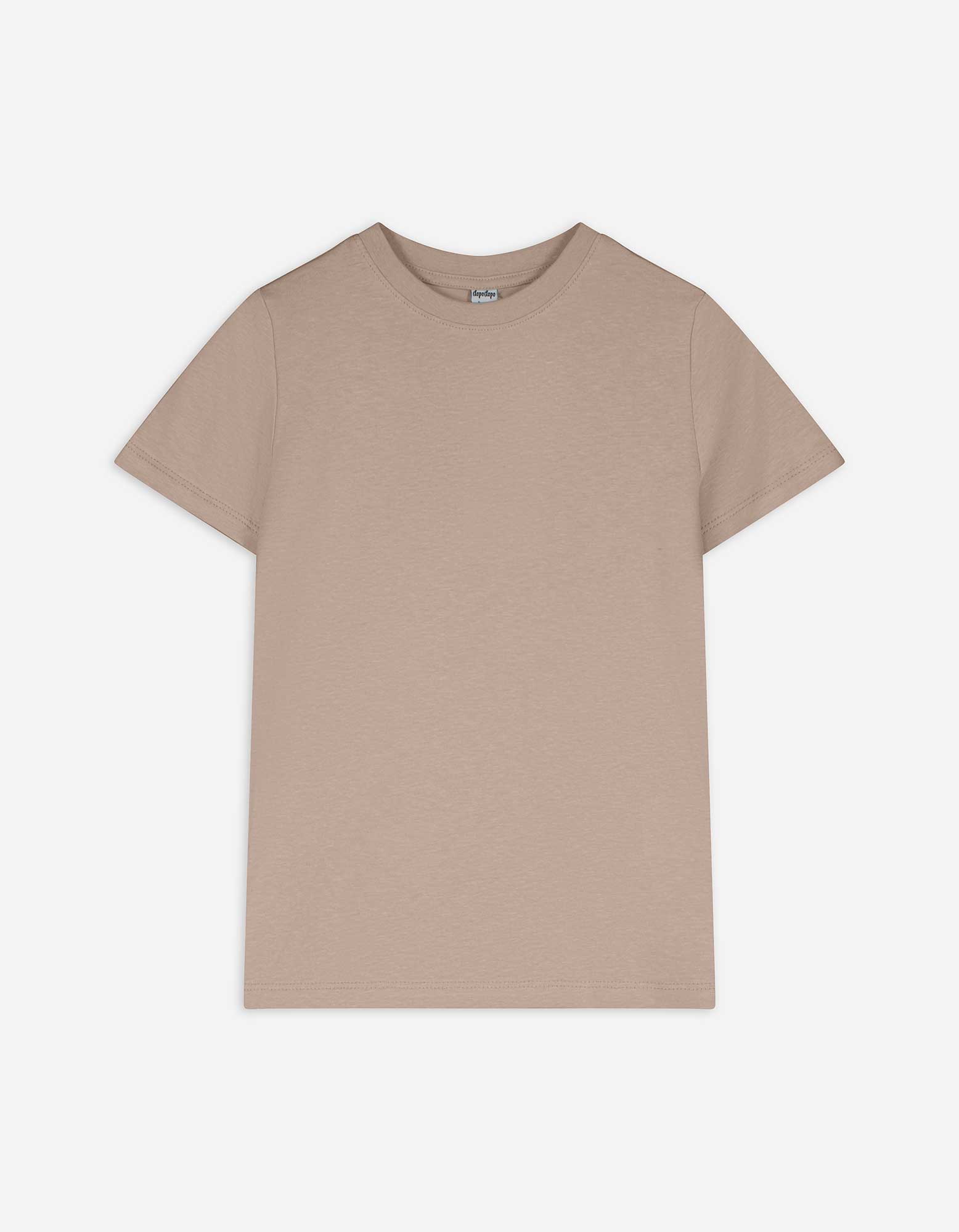 T-Shirt - einfarbig - hellbraun
